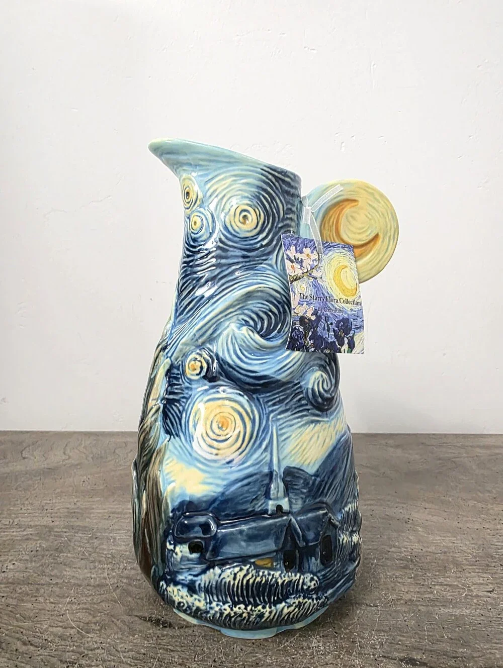 Corner Ruby Van Gogh The Starry Night Pitcher Vase Halloween Decor New